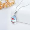 YFN Mushroom Necklace Gifts 925 Sterling Silver Mushroom Jewelry Mushroom Pendant for Women 18″(Mushroom Necklace)