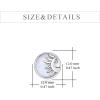 YFN Opal Earrings Sterling Silver Stud Drop Dangle Earrings Jewelry Gifts for Women(Silver)