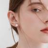 YFN Opal Earrings Sterling Silver Stud Drop Dangle Earrings Jewelry Gifts for Women(Silver)