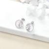 YFN Opal Earrings Sterling Silver Stud Drop Dangle Earrings Jewelry Gifts for Women(Silver)