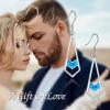 YFN Opal Earrings Sterling Silver Stud Drop Dangle Earrings Jewelry Gifts for Women(blue 2)