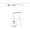 YFN Opal Earrings Sterling Silver Stud Drop Dangle Earrings Jewelry Gifts for Women(blue 2)