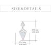 YFN Opal Earrings Sterling Silver Stud Drop Dangle Earrings Jewelry Gifts for Women(white)
