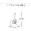 YFN Owl earrings for women Sterling Silver Owl Jewelry Gifts Drop Dangle Earrings for Women