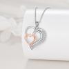 YFN Sterling Silver Heart Necklace for Women Birthday Gifts for Her Mom Wife Daughter(Heart Necklace)