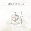 YFN Sterling Silver Heart Necklace for Women Birthday Gifts for Her Mom Wife Daughter(Heart Necklace)