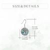 YFN Tree of Life Earrings Sterling Silver Tree Life Eardrop with Abalone Shell Dangle Drop Earrings Jewelry Gifts for Women(Hecate)