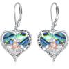 YFN 925 Sterling Silver Book/Animal/Flower Drop Dangle Earrings Earring Hypoallergenic Jewelry for Christmas Graduation Mother’s Day Birthday(A06 Book)