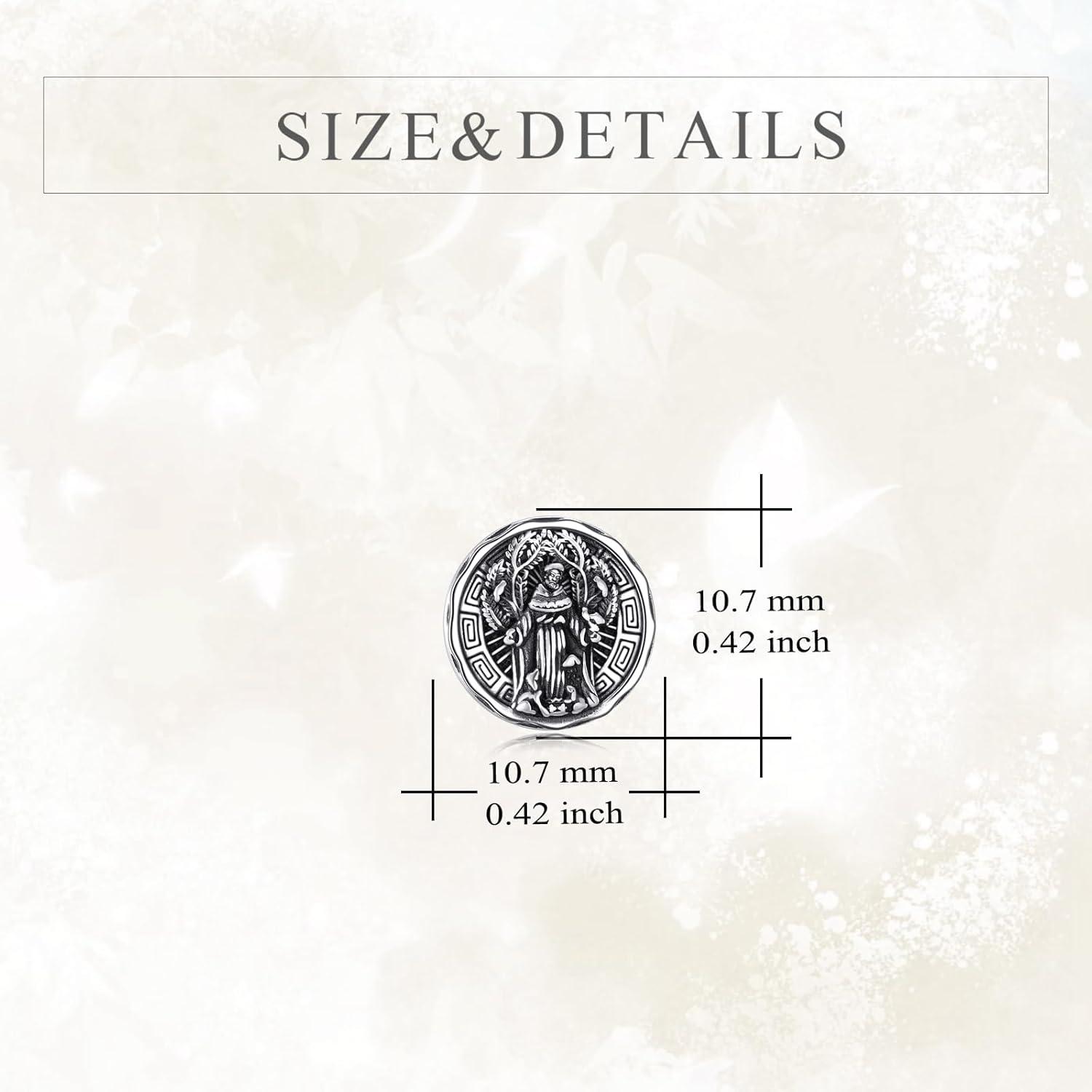 image:imageYFN Saint Michael Earrings Sterling Silver Religious Protector Earrings St Michael Archangel Jewelry Gifts for Women MenGSaint Francis