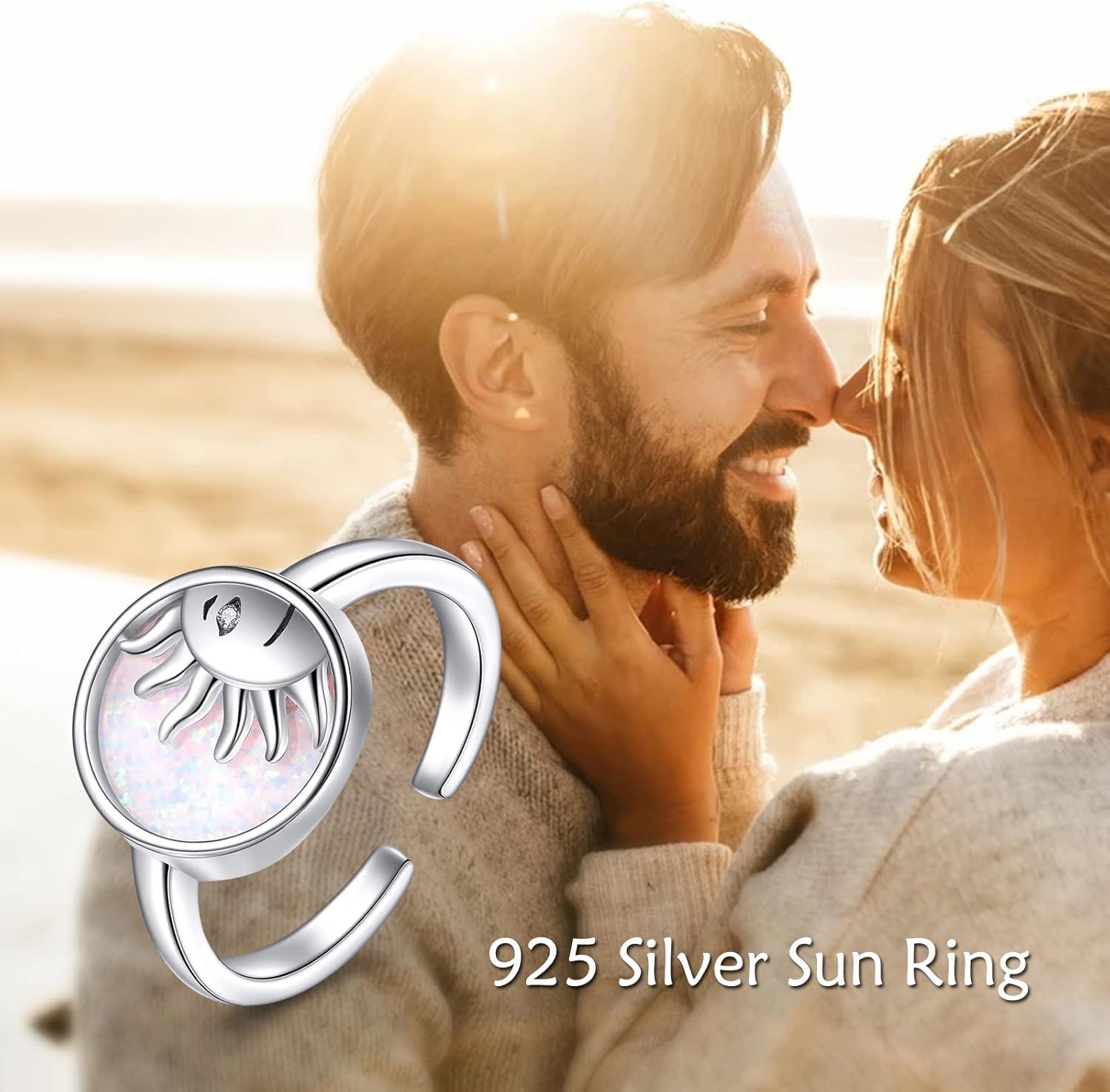 image:imageYFN Sterling Silver Animal Rings Adjustable Open Rings Jewelry Gifts For Women MenSun