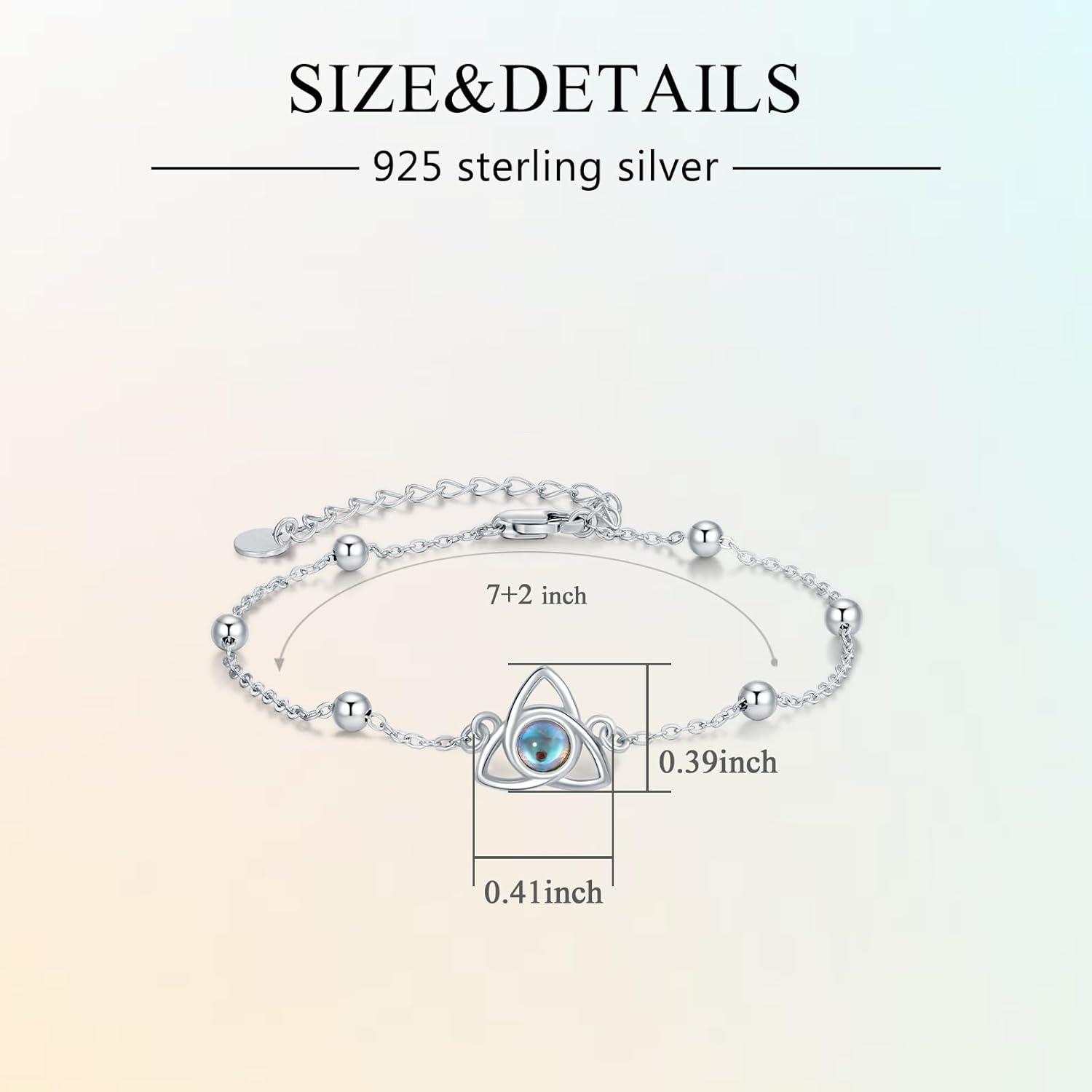 image:imageYFN Sterling Silver Bracelets SunflowerCardinalPaw PrintEvil Eye Gifts for WomenCeltic Knot