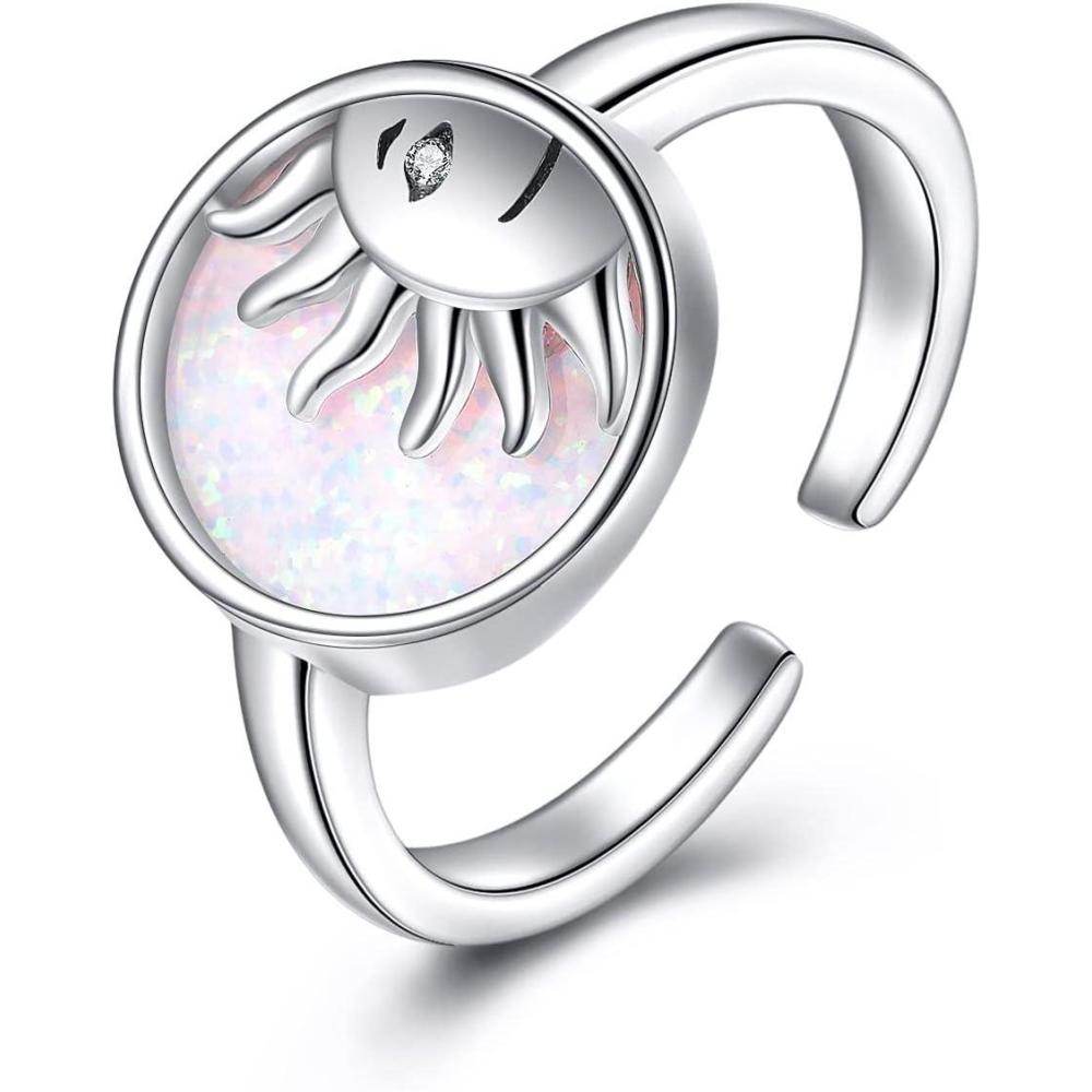 image:imageYFN Sterling Silver Animal Rings Adjustable Open Rings Jewelry Gifts For Women MenSun