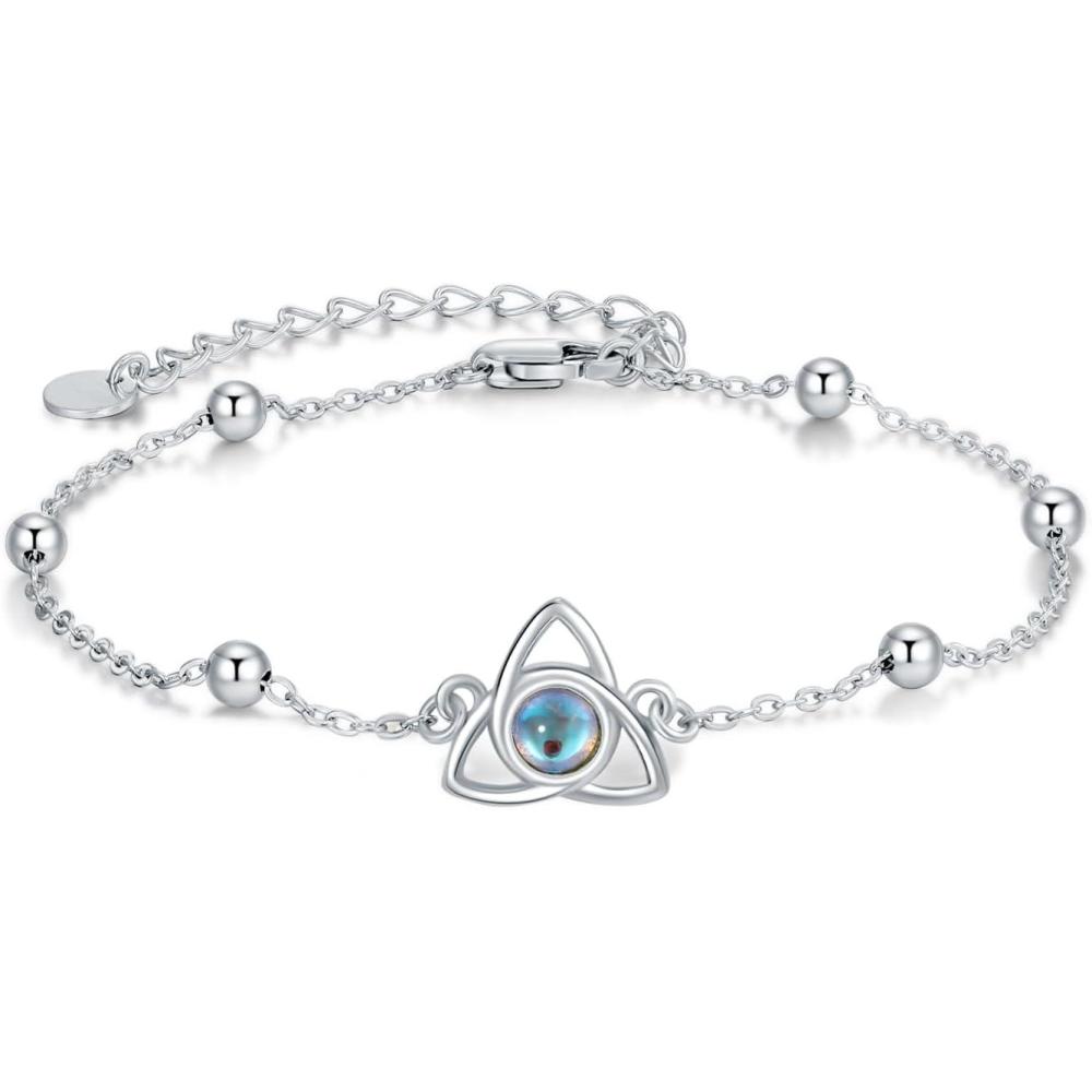 image:imageYFN Sterling Silver Bracelets SunflowerCardinalPaw PrintEvil Eye Gifts for WomenCeltic Knot