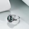 YFN 925 Sterling Silver Mountain/Mushroom/Mermaid Ring Adjustable Open Rings Jewelry for Women Girls(Mermaid)