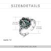 YFN 925 Sterling Silver Mountain/Mushroom/Mermaid Ring Adjustable Open Rings Jewelry for Women Girls(Mermaid)