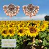 YFN 925 Sterling Silver Sunflower Stud Earrings Hypoallergenic Flower Earring Jewelry Gift for Women(Rose Gold)