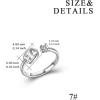 YFN 925 Sterling Silver Zodiac Sign Rings 12 Constellation Adjustable Ring Zodiac Jewelry Gift for Women(Cancer)