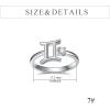 YFN 925 Sterling Silver Zodiac Sign Rings 12 Constellation Adjustable Ring Zodiac Jewelry Gift for Women(Gemini)
