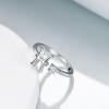 YFN 925 Sterling Silver Zodiac Sign Rings 12 Constellation Adjustable Ring Zodiac Jewelry Gift for Women(Pisces)