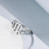YFN 925 Sterling Silver Zodiac Sign Rings 12 Constellation Adjustable Ring Zodiac Jewelry Gift for Women(Virgo)