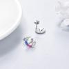 YFN Animal Moon Stud Earrings Sterling Silver Cute Animal Earrings for Women(Bird)