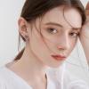 YFN Animal Moon Stud Earrings Sterling Silver Cute Animal Earrings for Women(Black Cat Head)