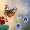 YFN Animal Moon Stud Earrings Sterling Silver Cute Animal Earrings for Women(Butterfly)