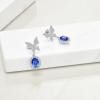 YFN Animal Moon Stud Earrings Sterling Silver Cute Animal Earrings for Women(Butterfly)