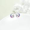 YFN Animal Moon Stud Earrings Sterling Silver Cute Animal Earrings for Women(Dog)