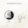 YFN Lucky Horseshoe Earrings 925 Sterling Silver Western Stud Earrings for Women Birthday Gift(Silver-Horseshoe Stud Earring)