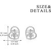 YFN Nursing Themed Stud Earrings Sterling Silver Jewelry Gift for Nurse(Caduceus RN)