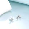 YFN Nursing Themed Stud Earrings Sterling Silver Jewelry Gift for Nurse(Heartbeat EKG)