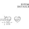 YFN Nursing Themed Stud Earrings Sterling Silver Jewelry Gift for Nurse(Stethoscope)