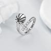 YFN Sport Ring Sterling Silver Cross Adustable Ring Never Give Up Jewelry Gifts for Women(Basketball)