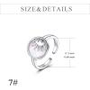 YFN Sterling Silver Animal Rings Adjustable Open Rings Jewelry Gifts For Women Men(Sun)