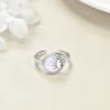 YFN Sterling Silver Animal Rings Adjustable Open Rings Jewelry Gifts For Women Men(Sun)