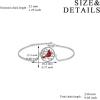 YFN Sterling Silver Bracelets Sunflower/Cardinal/Paw Print/Evil Eye Gifts for Women(Cardinal)