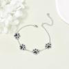 YFN Sterling Silver Bracelets Sunflower/Cardinal/Paw Print/Evil Eye Gifts for Women(Paw Print)
