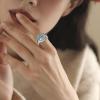YFN Triple Moon Goddess Rings Sterling Silver Pentagram Pentacle Ring Pagan Wiccan Magic Amulet Tree of Life Jewelry for Women Men