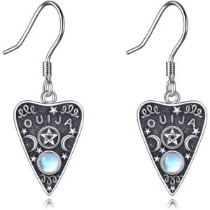 YFN Gothic Earrings Sterling Silver Voodoo Doll/Ouija Board Earrings Goth Wiccan Jewelry Witchy Gifts for Women(Ouija Board)