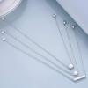 Sterling Silver Created Opal Anklets Dainty Foot Ankle Bracelets for Women(White Bar-silver)