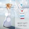 Sterling Silver Created Opal Anklets Dainty Foot Ankle Bracelets for Women(White Disc-rose gold plated)