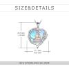 YFN 925 Sterling Silver Book Lover Necklace Reading Pendant for Women Graduation Gift Jewelry for Student Friends Classmate(A05 Moonstone)