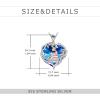 YFN 925 Sterling Silver Book Lover Necklace Reading Pendant for Women Graduation Gift Jewelry for Student Friends Classmate(A06 Crystal)