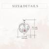 YFN 925 Sterling Silver Book Lover Necklace Reading Pendant for Women Graduation Gift Jewelry for Student Friends Classmate(B01 January)