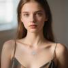 YFN 925 Sterling Silver Book Lover Necklace Reading Pendant for Women Graduation Gift Jewelry for Student Friends Classmate(B01 January)