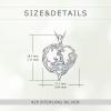 YFN 925 Sterling Silver Book Lover Necklace Reading Pendant for Women Graduation Gift Jewelry for Student Friends Classmate(B03 March)