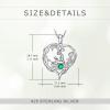 YFN 925 Sterling Silver Book Lover Necklace Reading Pendant for Women Graduation Gift Jewelry for Student Friends Classmate(B05 May)