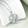 YFN 925 Sterling Silver Book Lover Necklace Reading Pendant for Women Graduation Gift Jewelry for Student Friends Classmate(B05 May)
