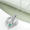 YFN 925 Sterling Silver Book Lover Necklace Reading Pendant for Women Graduation Gift Jewelry for Student Friends Classmate(B05 May)